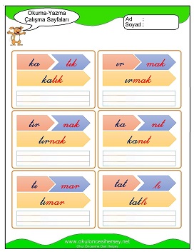 ı sesi Grubu Çalışma Sayfaları